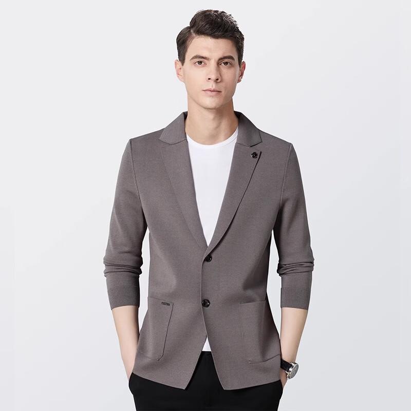 MONTAGUT Men's Spring Autumn Knit Blazer