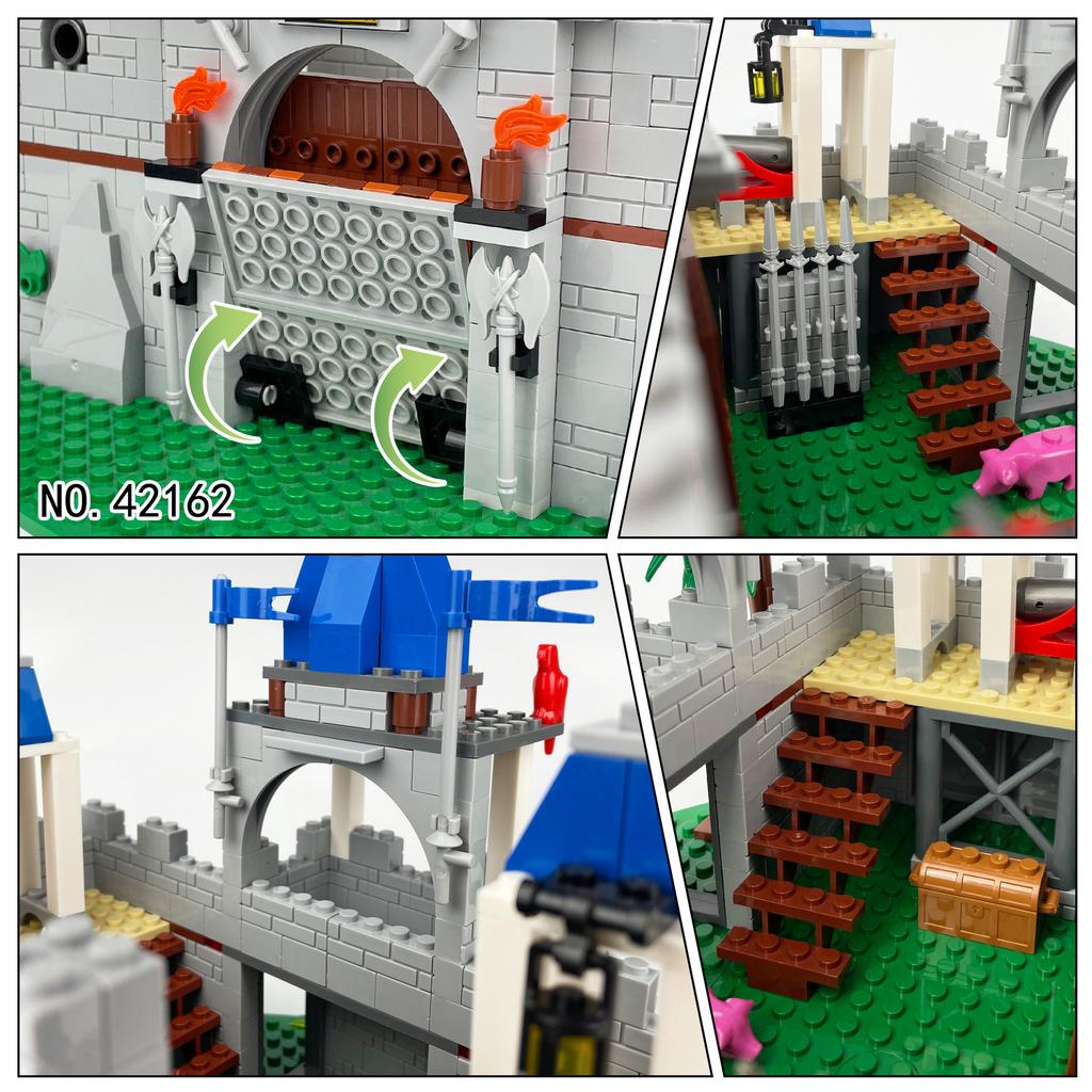 Medieval Knights Castle 42162 Children Assemble Small Particle Building Block Toy Soldier Accessories