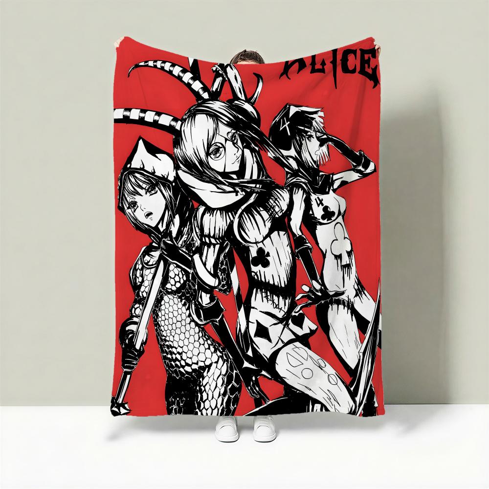 Game A-Alice: Madness Returns Throw Lightweight 240g Flannel Blanket Soft Skin-friendly for Summer Cooling 75X95CM