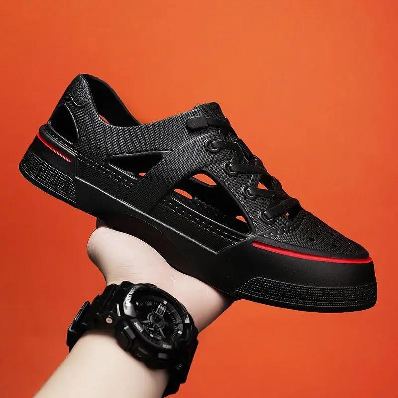 Fashion Closed Toe Men's Sandal with Platform Height Hole Shoes Buy High Quality New Summer Low Price Luxury H Open Daily Use Male Shoe