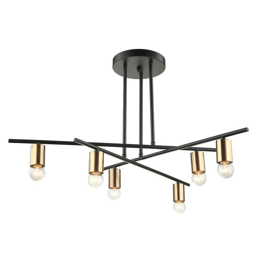 Lampa wisząca Normani MDM3658/6 BK+BRO Italux