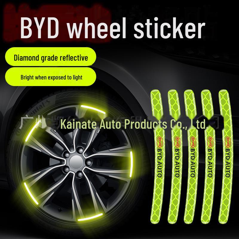 Reflective Wheel Hub Stickers: Luminous, Personalized Motorcycle and Car Decoration