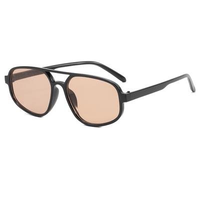 Retro Double Bridge Sunglasses Men's Fashion Simple Light Square Women Sun Glasses Ins Trending Shades UV400 Wholesa Eyeglass