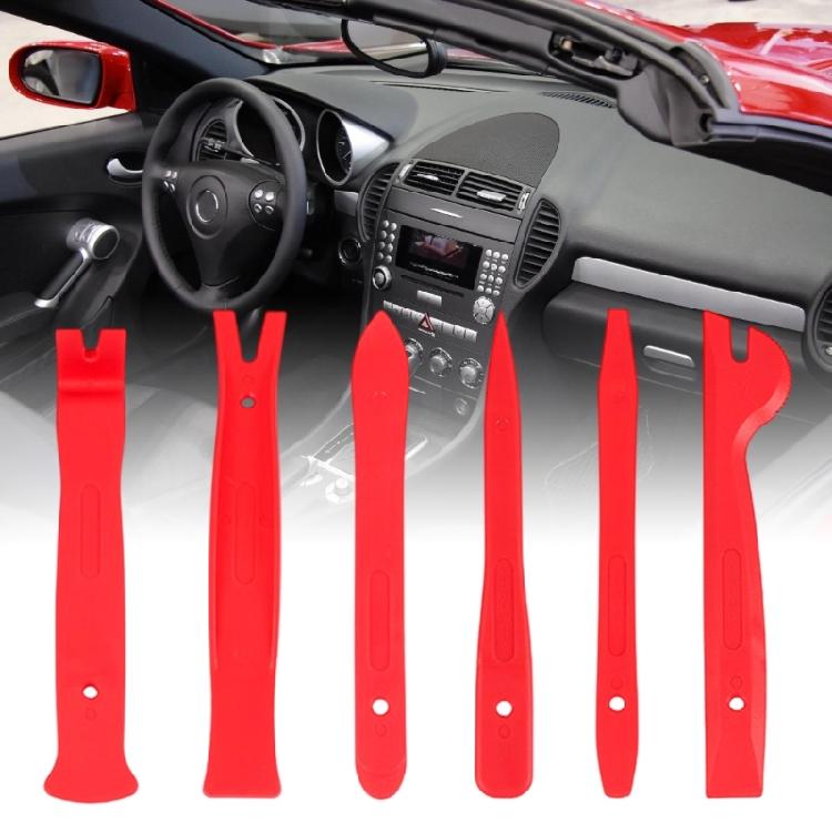 Universally Car Interior Dismantling Tool 6 Piece Plastic Kit For Navigation Stereophonic Door Panel Repair
