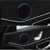 For Mercedes-Benz GLC 2016-21 Aluminum Blue Inner Door Horn Frame Cover Trim 4X