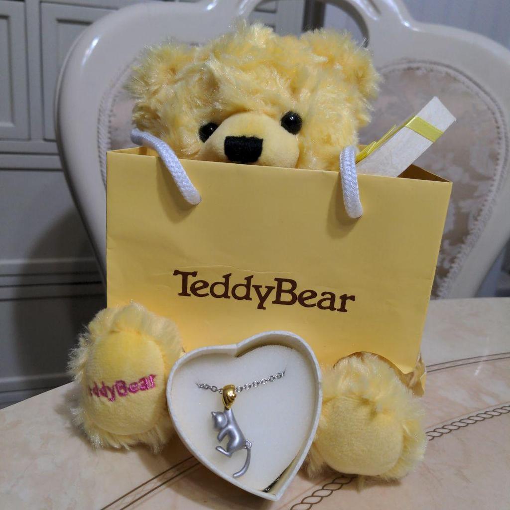 [USED] Sears Teddy Bear Plush Toy, Yellow