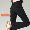 Pantalon cargo évasé taille haute pour femme Baleno