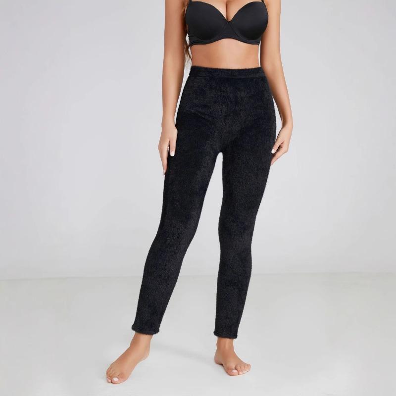 New Black Wool Pants Nine-point Pants Large Size Leggings No Embarrassment Line Piled Thickened Leggings