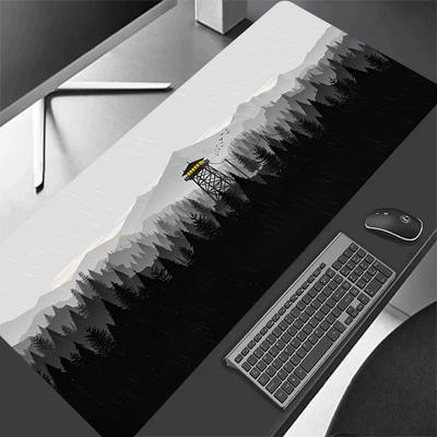 Deep Forest Firewatch Laptop Gamer Mousepad Gaming Nonslip Mouse Pad Large Locking Edge Keyboard X Deak Mat for Cs Go LOL