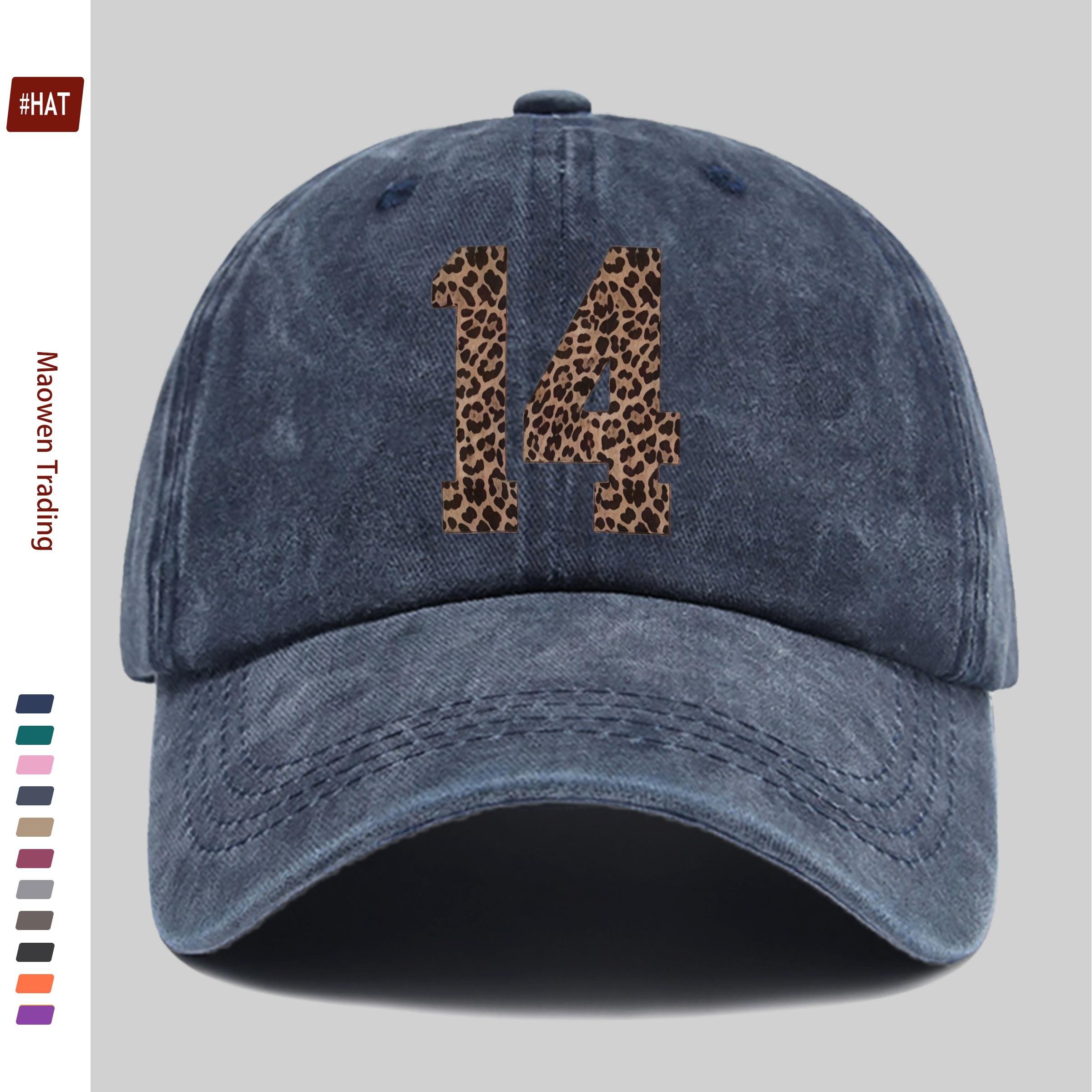 pc Leopard Print Number Pattern Baseball Cap Fashionable Trendy Design Sun Hat Comfortable Lightweight Trucker Hat Adjustabl 1pc
