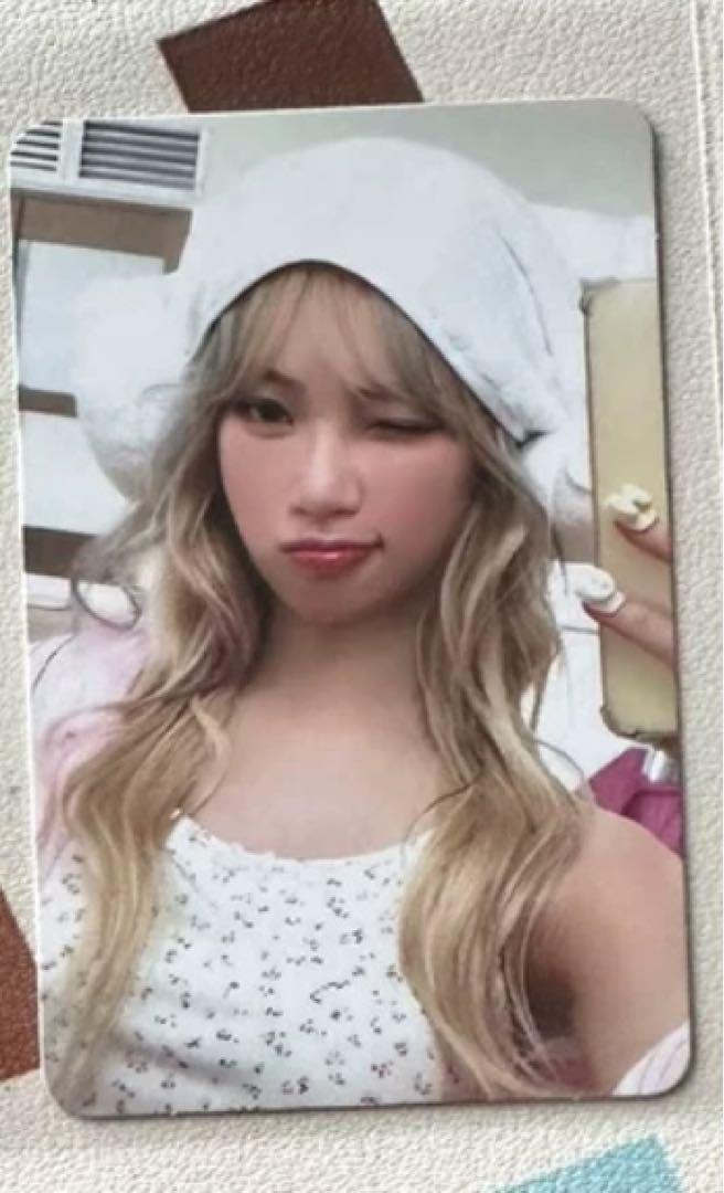 

[USED] LE SSERAFIM makestar Chaewon Yeonton bonus trading card