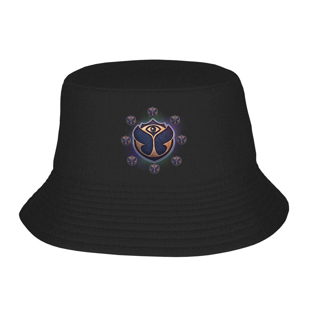 Custom Tomorrowland Bucket Hat for WoUnisex Unisex Printed Electronic Dance Music Summer Beach Sun Camping Cap