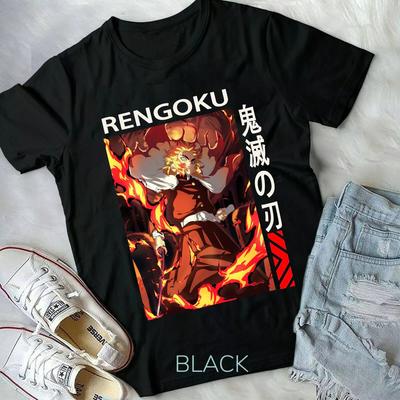 Kyojuro Rengoku,Kimets<wbr/>u No Yaiba Wikia,anime,ne<wbr/>u,manga,top,Un<wbr/>isex  Schwarz Unisex T-Shirt
