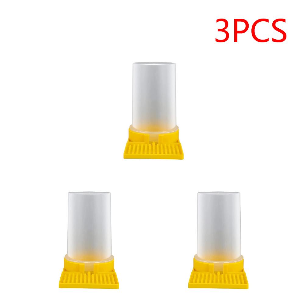 

Honeycomb Bee Watering Feeder Plastic Honey Bee Nest Door Feeding Drinking Water Box Safe Non-toxic Supplies for Beekeeper