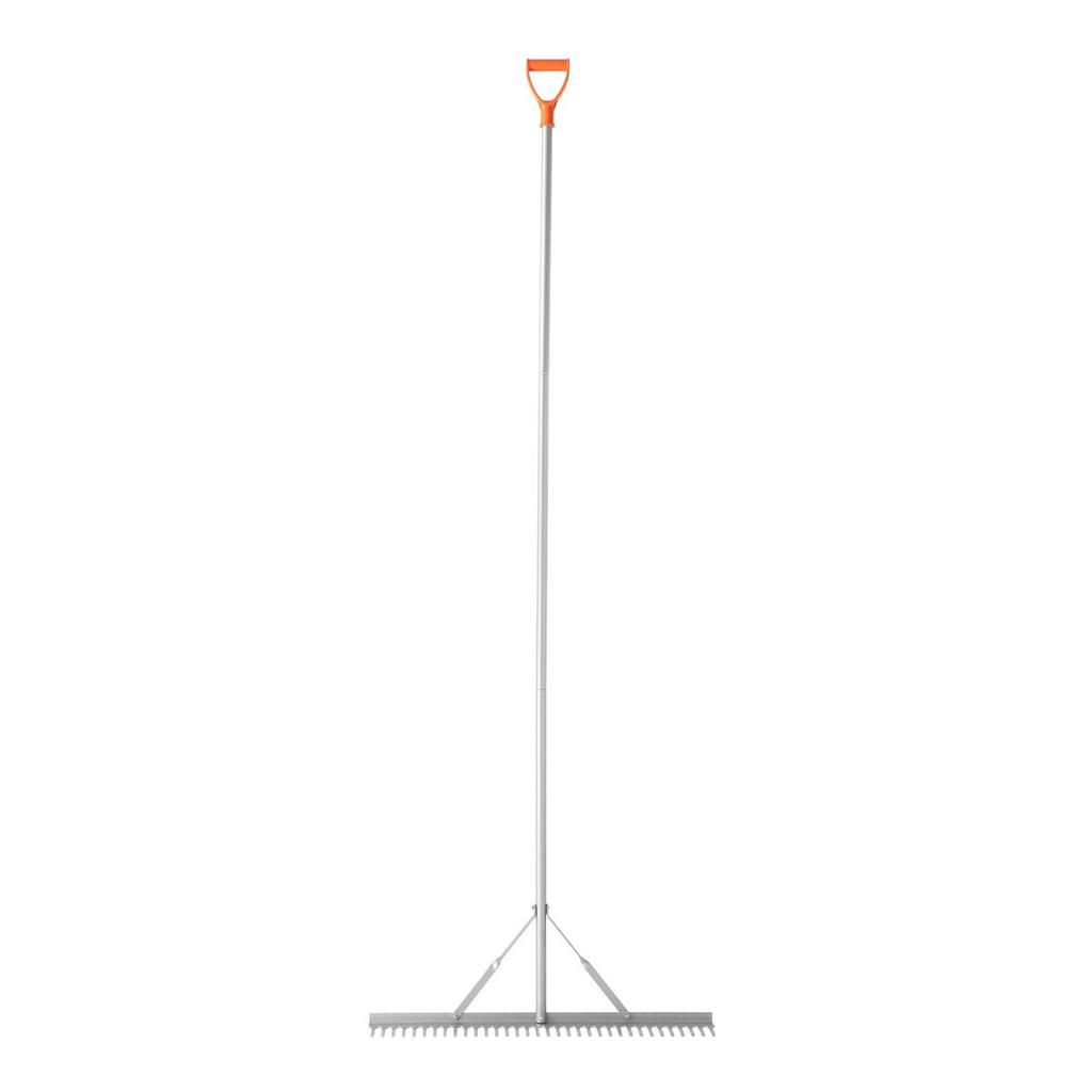 Landscape Rake, 914 mm Wide Head 2590 mm Handle, Large Heavy Duty Aluminum Landscaping Leaf Rake Tool, Asphalt Level for Loosening Soil, Garden &