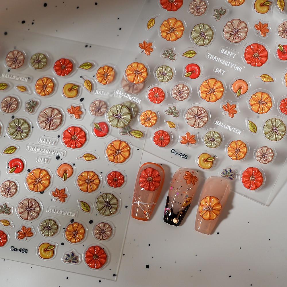 3D Ocean Fish Nail Art Stickers: Cute Coral and Goldfish Scenery