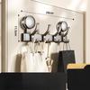 Hakenleiste aus Aluminiumlegierung, Wandmontage mit Doppel-Saugnapf zum Aufhängen, Bohrerfreie Saugnapf-Handtuchstange und Hutständer zum Aufhängen von Handtüchern, Mänteln, Hüten