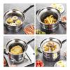 Frying Pot With Basket Stainless Steel Multifunctional Frying Pot With Strainer Basket Kitchen Tool For French Fries Seafood