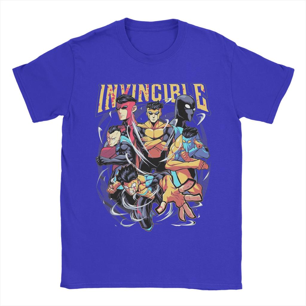 UNISEX Invincible Mark Superhero Comic Book T Shirt Cotton Clothing Vintage Short Sleeve Crewneck T Shirt Summer YK TShirt