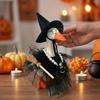 Pearl Necklace Broom Halloween Witch Goose Outfit Porch Goose Witch Scene Prop  Halloween Party