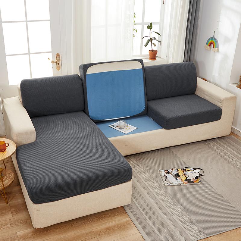 Żakardowa poduszka na siedzenie sofy pokrowiec na meble dla zwierząt domowych dzieci Stretch zmywalny zdejmowany narzuta na sofę zwykłe narzuty na sofę