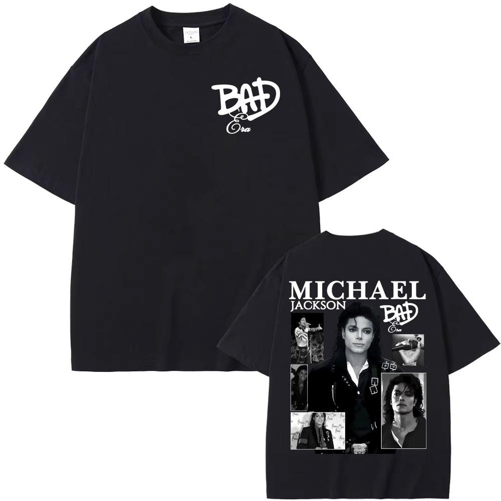 2026 New Michael Jackson TShirt Vintage 90s Graphic Tee Hip Hop Streetwear T Shirt for Unisexs Womens Fan Gift Casual Top Summer S