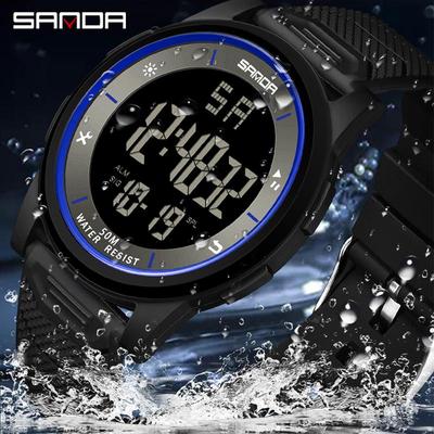 SANDA New Electronic Form Movement Luminous Fashion Trend Personality Male and Female Middle School Students