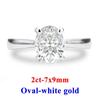 Marstone 1-3CT Moissanite Diamond D VVS1 Oval Women's Ring 925 Sliver 18k White Gold Engagement Rings Top Quialty Rings for Women
