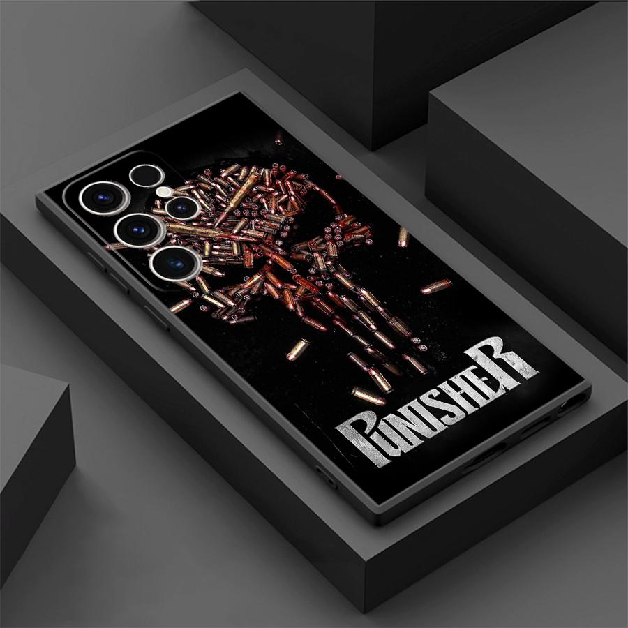 Custodia per Telefono Punisher Man per Samsung Galaxy S22 Plus S21 5G S21 FE S24 S25 Ultra S20 S23 Ultra S22 Ultra