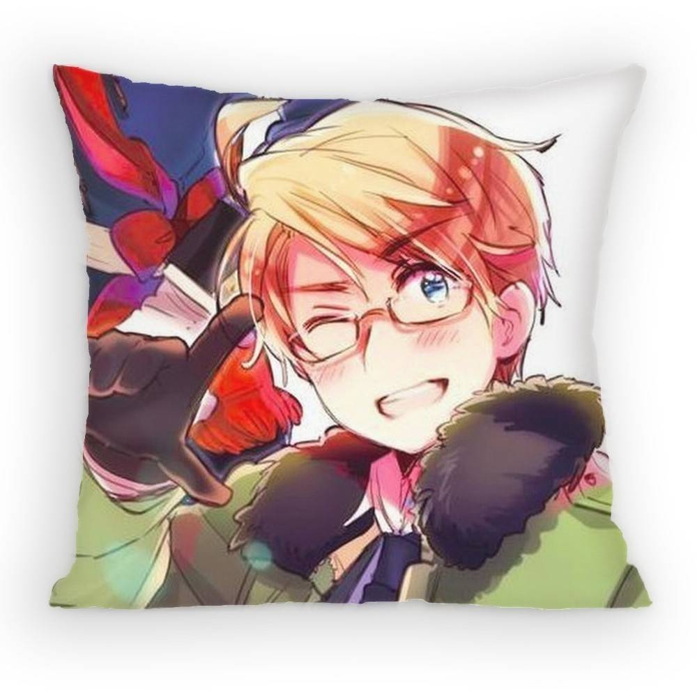Anime Hetalia WorldStars Alfred F Jones Pillow Case Sofa Living Room Bedroom Headboard Backrest Cushion Square Cushion Nap Time
