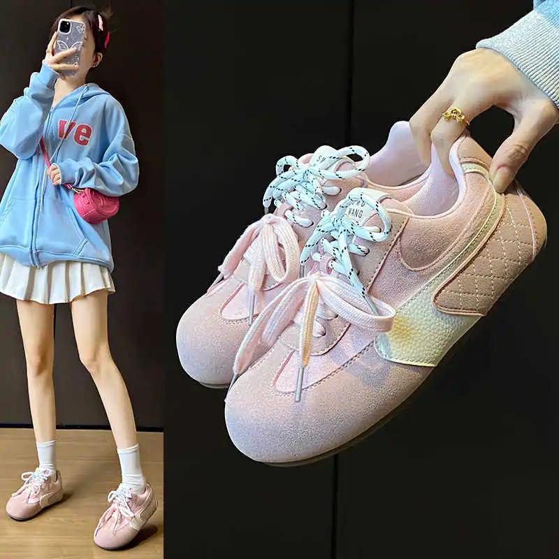 Fashion Round Nose Autumn Sneakers Women Offer Casual Large Size 44 45 46 47 Shoes High Quality Sports Special Offers Lux