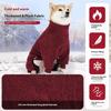 Haină groasă de fleece pentru câine, acoperire completă a corpului, cu patru picioare, pentru animale de companie active, activități în aer liber, rase, pijamale pentru casă