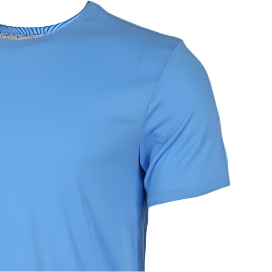 Jordan Dri-Fit Solid Color Quick-Dry Crew Neck Casual Short Sleeve T-Shirt with Dopamine Print Men Tops Blue 743037-412