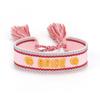 Handmade European Style Embroidered Love Bracelet with Tassels for Girls