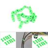 10PCS Cycling Bike S Clips Clamp Brake Cable Gear Housing Guides(Green)