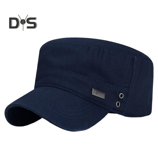 Unisex Cadet Military Cap, verstellbare taktische Operator-Cap, flache Oberseite, Baseballkappe, Outdoor-Sonnenhut zum Spazierengehen und Segeln