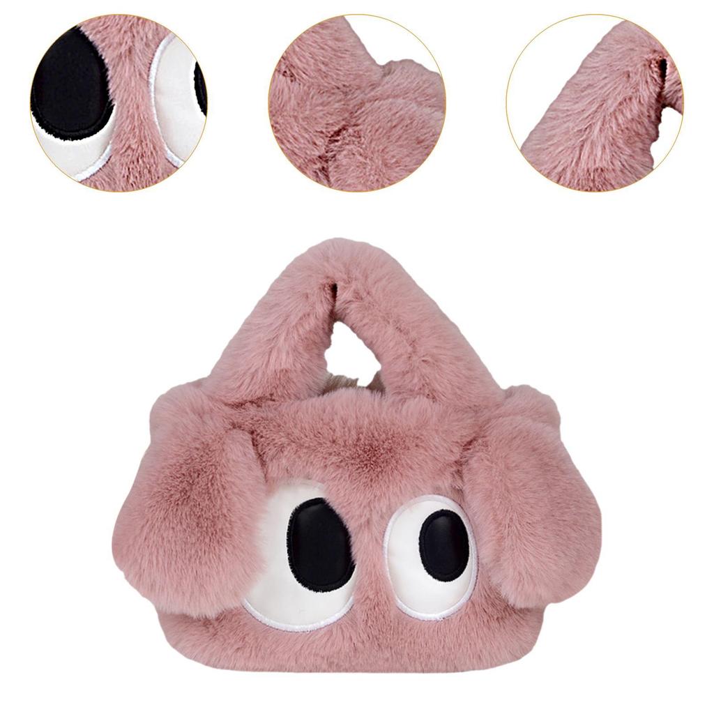 Plush Tote Bag Large Capacity Comfortable Adorable Crossbody Bag Birthday Gift