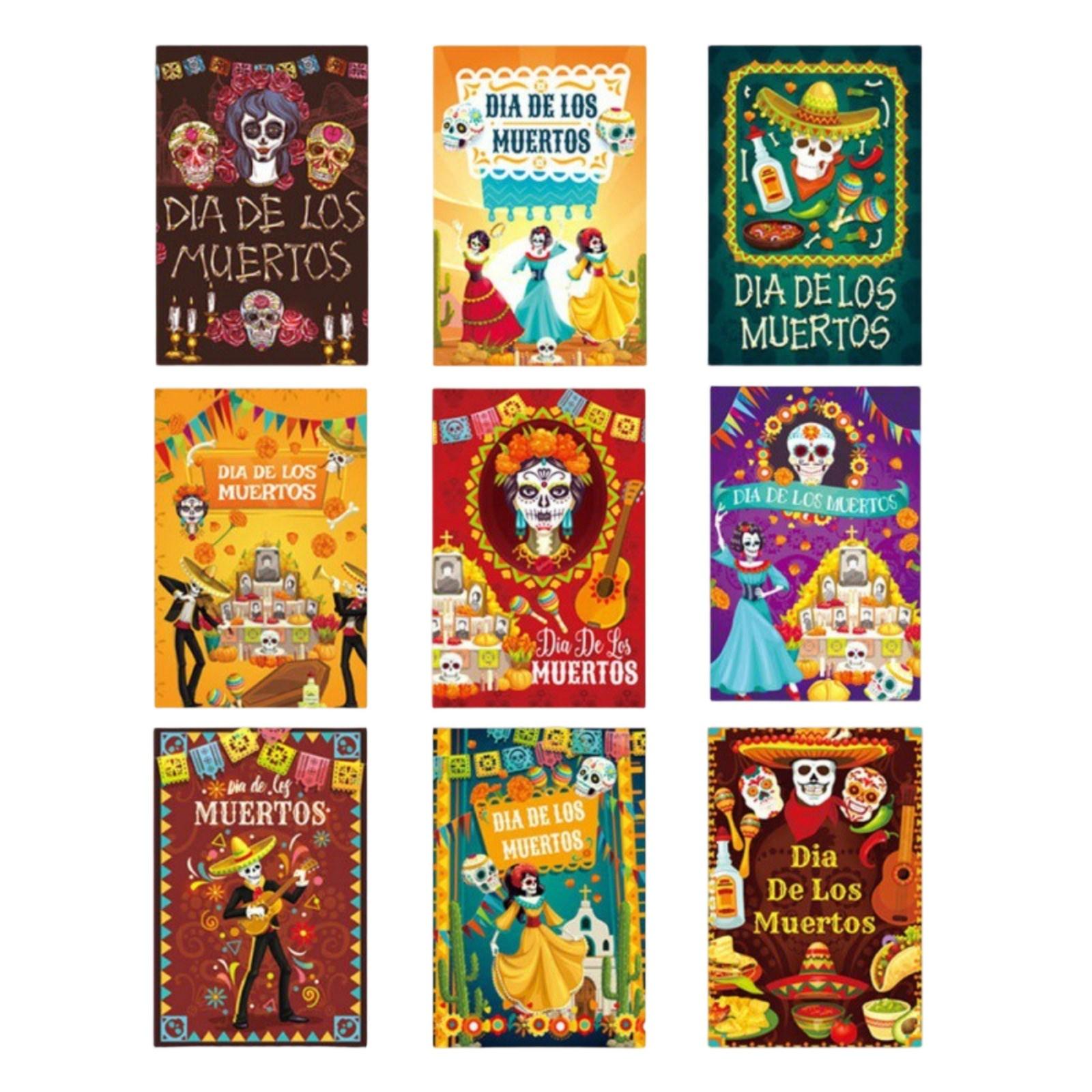 

Украшение для вечеринки в День мертвых Наклейки на винные бутылки Этикетки на винные бутылки с изображением скелета Украшение День мертвых One Size