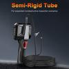 Endoscope Camera, 1080P Borescope with 4.3  HD Screen, LED Lights, 3.28ft Semi Rigid Tube, Two Way Articulating
