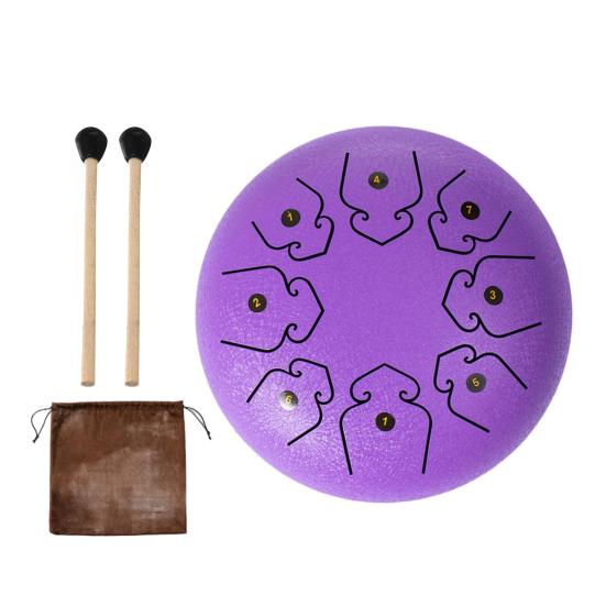 Steel Tongue Drum 45753 Inch 45878 Tone Rain Drum for Outside Garden Sound Healing Musical Instruments for Adults Mini