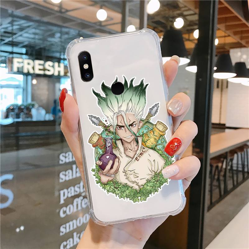 Dr.STONE Fumetti Anime Fumetti Custodia per Telefono Trasparente per Xiaomi redmi note 5 7 8 9 10 11 t S A lite pro alta qualità funda