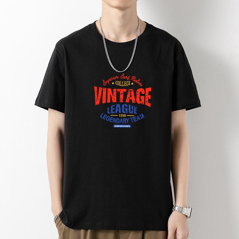 Short-Sleeved T-shirt Men's Summer Clothing New Half Sleeve Fashion Brand Trend T-shirt Loose Top Wear Men's Clothing