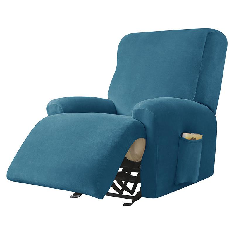 Fashion Luxury Polar Fleece Recliner Sofa Cover Elastic All Inclusive Relax Armchair Sofa Cover Furniture Cover For Living Room