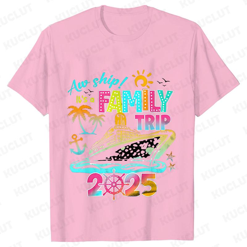 2025 Cruise Squad T-Shirts Family Siblings Adult Child Party Tops Vacation Tees Family Matching Shirt Cruise Squad Tshirt