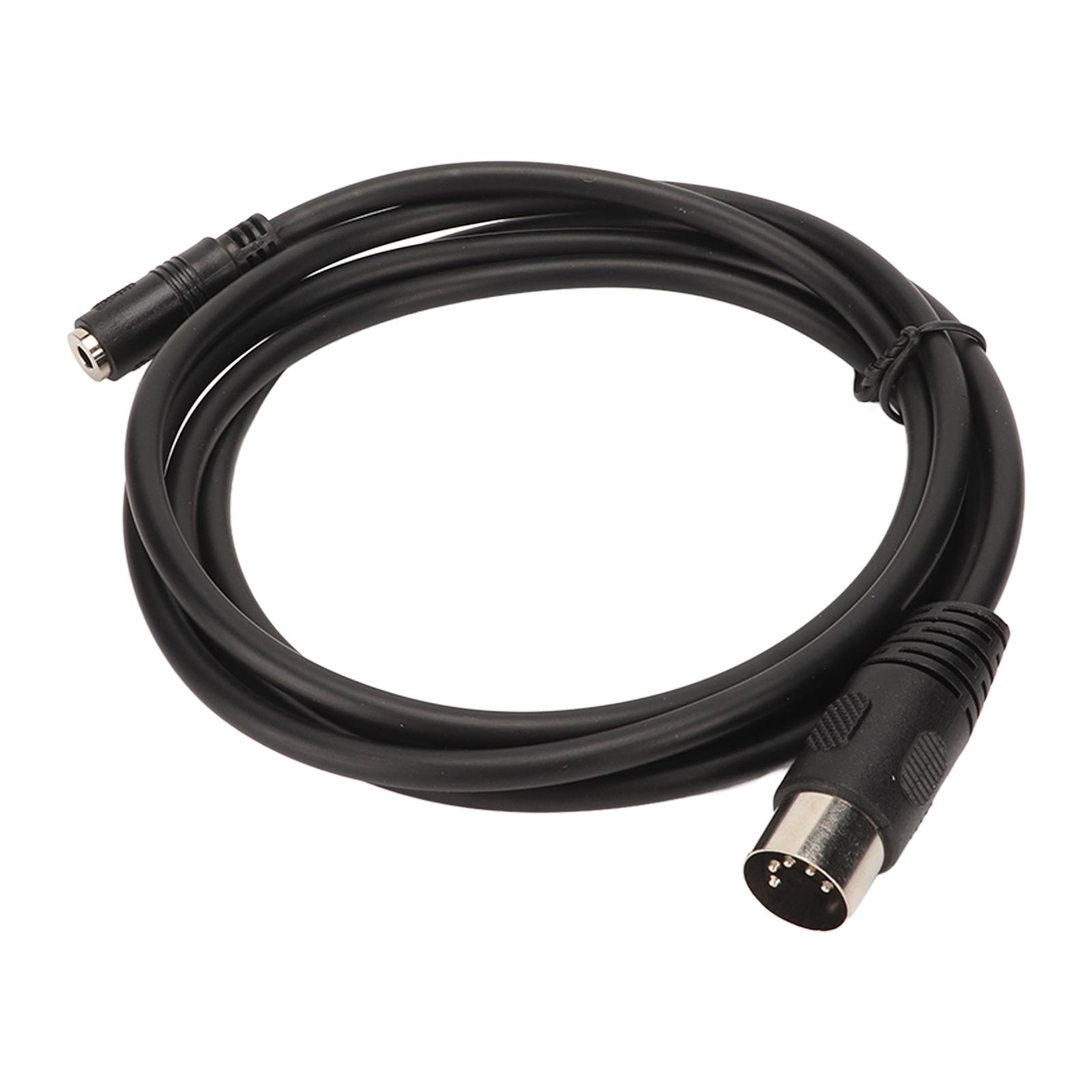 

5 Pin DIN Male Plug to 3.5mm Cable Professional 5 Pin Extension Cable for CD Player VCR DVD Phono 4.9ft