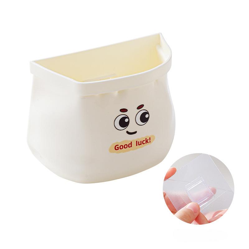 Creative Storage Box Basket Wall Hanging Storage Rack Kitchen Tools Household Organizer Box белый