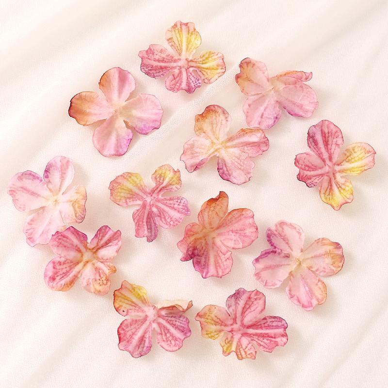

20/50Pcs Artificial Flowers 4.5CM Fake Flower Petal for Home Decor Wedding Decoration DIY Craft Gift Costume Ornament Accessory 20Pcs оранжевый
