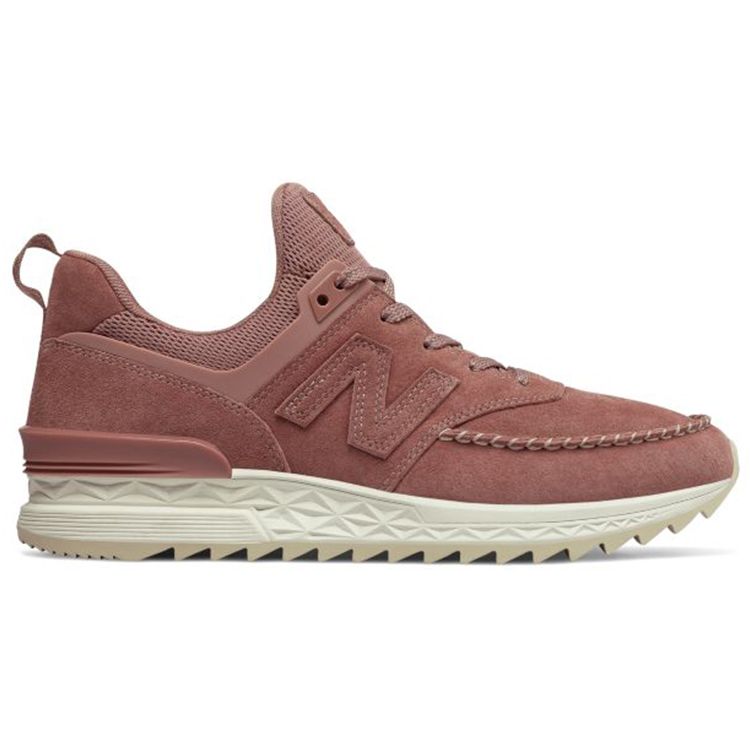 New Balance Nb 574 Round Toe Lace-Up Low-Top Casual Running Shoes Retro Pink Men Sneaker MS574NAP