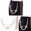 Punk Style Metal Waist Chain With Colorful Acrylic Butterfly For Youth And Teens