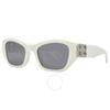 Balenciaga Silver Rectangular Ladies Sunglasses Bb0311sk 003 53